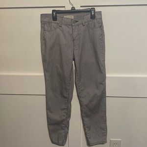 Talbots black and white pin striped jeans